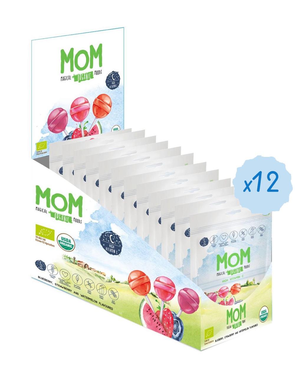 MOM Organic Lollipops - 12 Bags