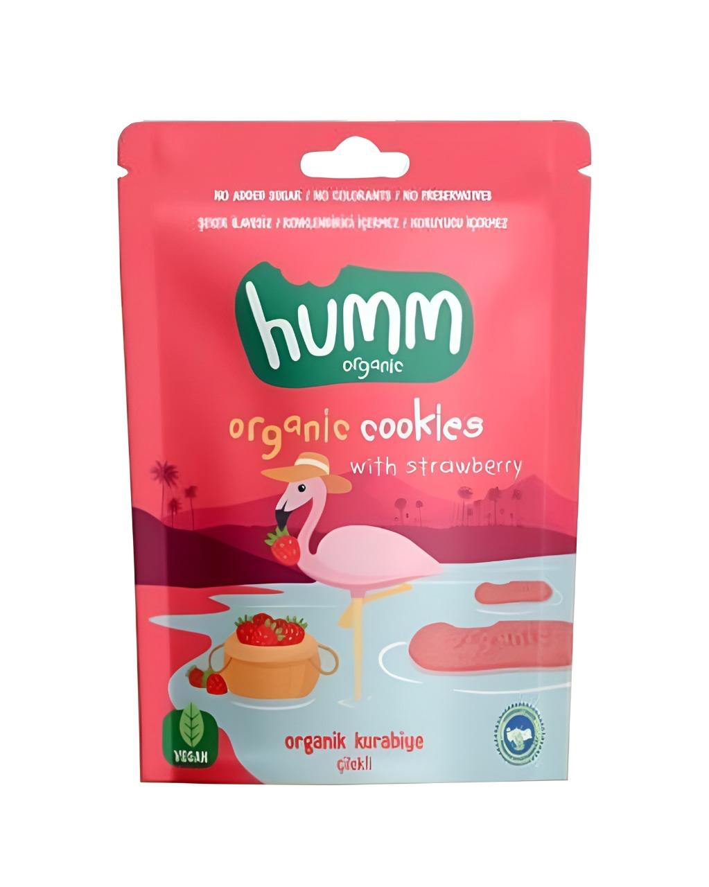 Organic Vegan Strawberry Cookie - 55G