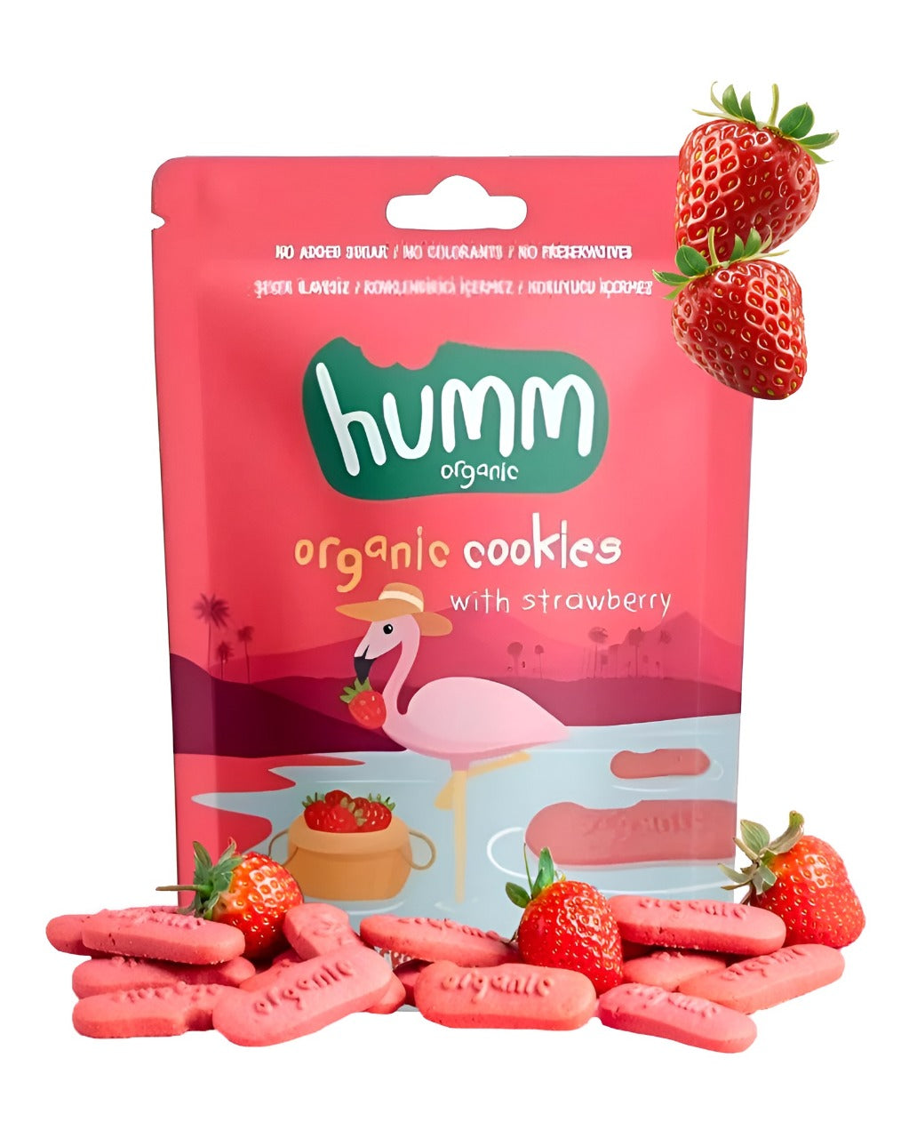 Organic Vegan Strawberry Cookie - 55G