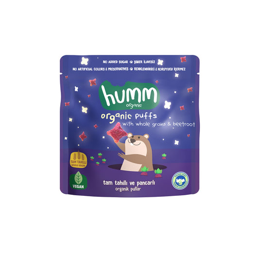 Organic Vegan Beetroot & Whole Grain Puffs-30G