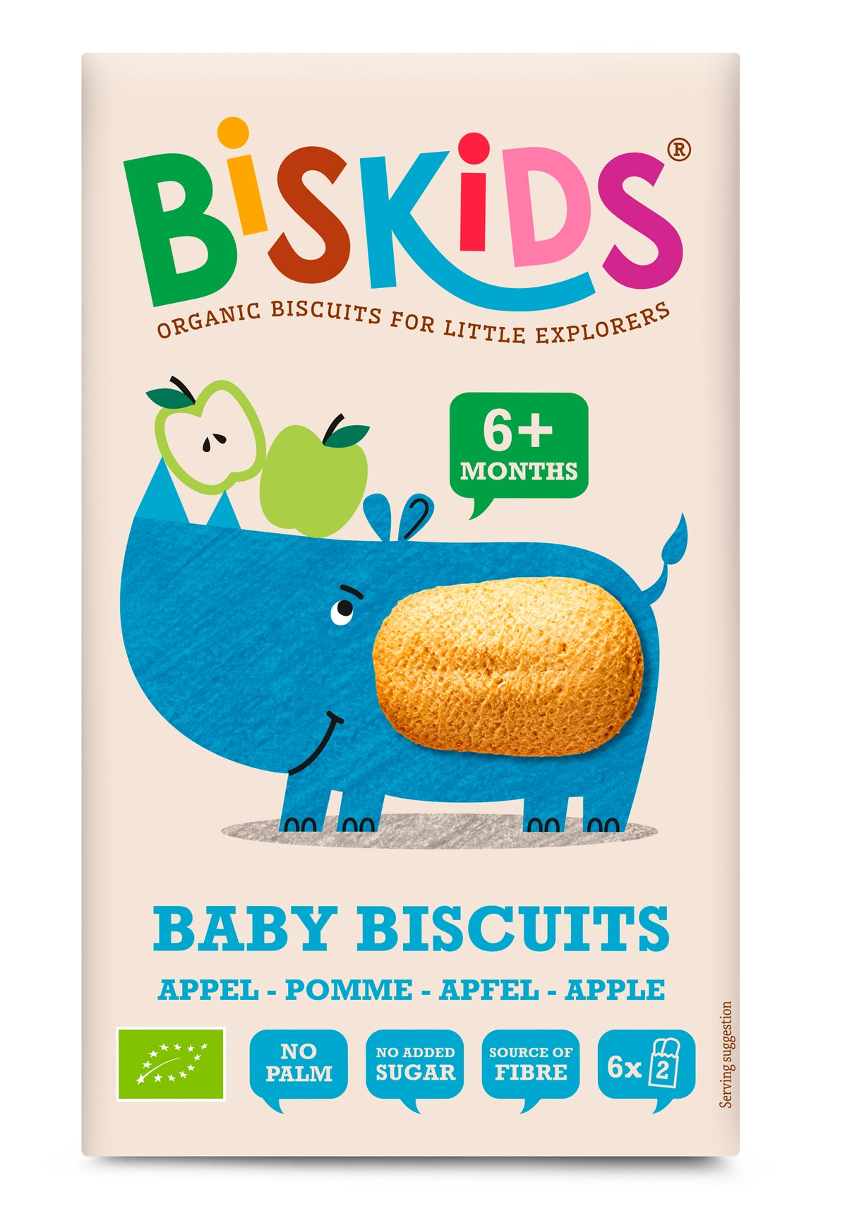 Biskids Organic Baby Biscuits Apple 6m+ – 120G