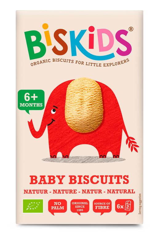 Biskids Organic Baby Biscuits Natural 6m+ – 120G