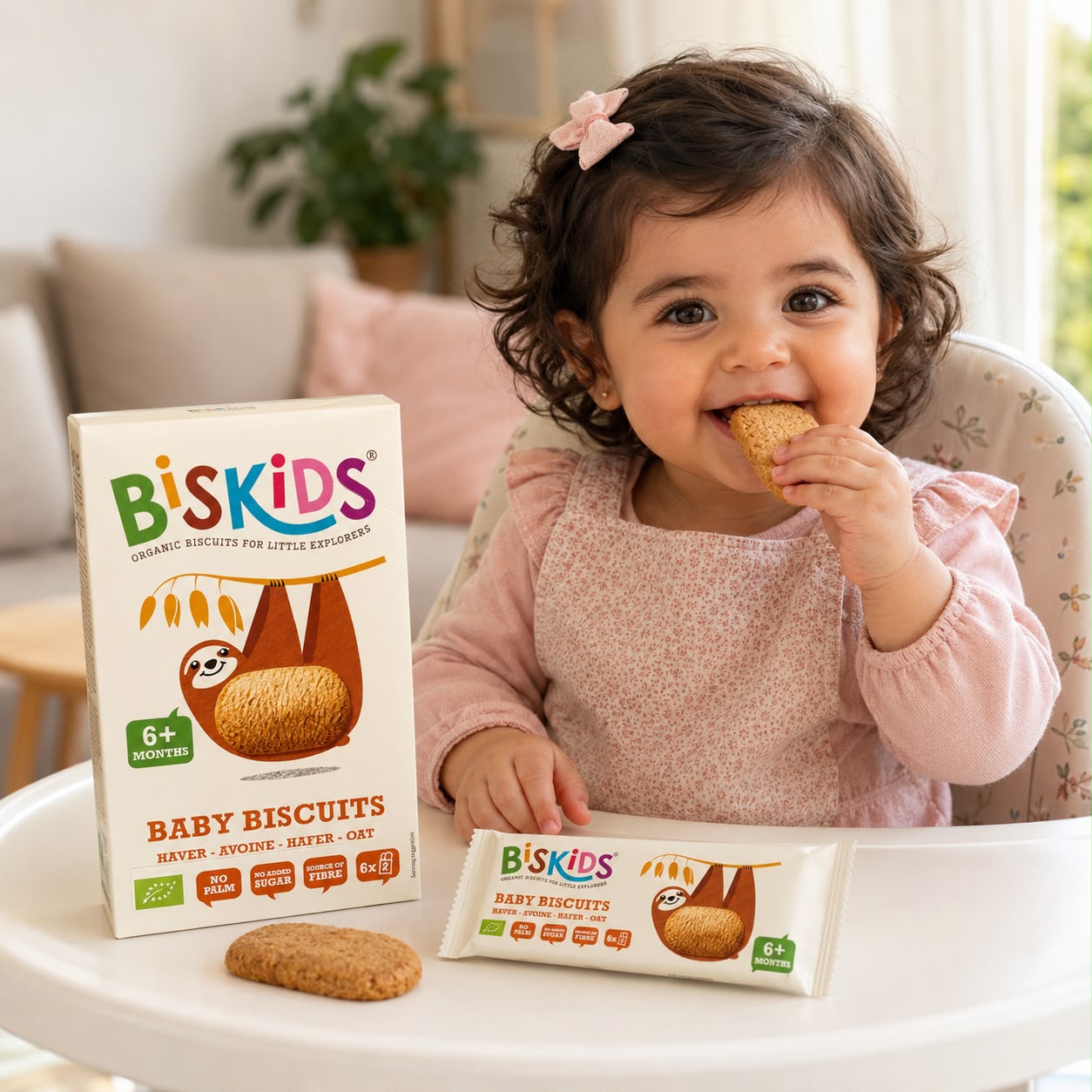 Biskids Organic Baby Biscuits Oat 6m+ – 120G