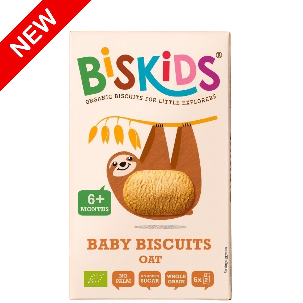 Biskids Organic Baby Biscuits Oat 6m+ – 120G
