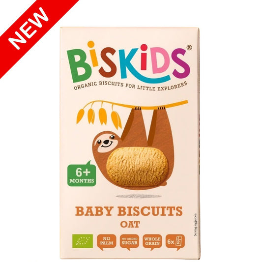 Biskids Organic Baby Biscuits Oat 6m+ – 120G