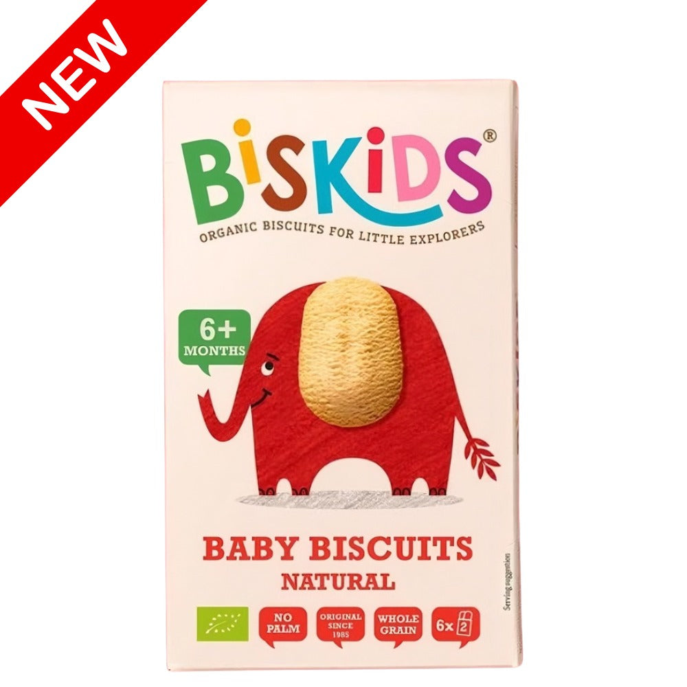 Biskids Organic Baby Biscuits Natural 6m+ – 120G
