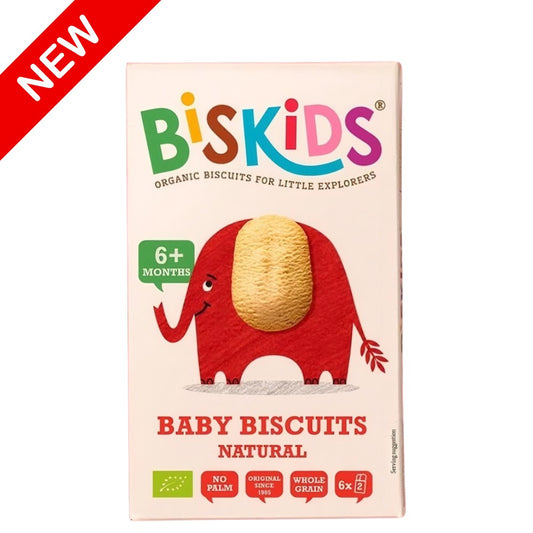Biskids Organic Baby Biscuits Natural 6m+ – 120G
