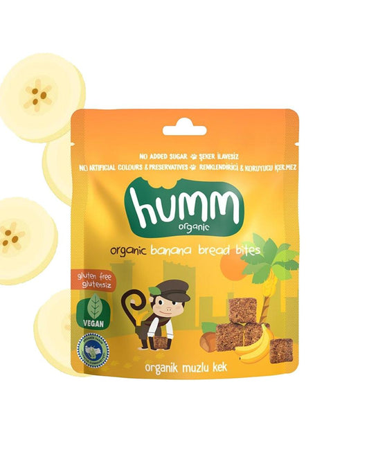 Organic Gluten-Free Vegan Banana bread Bites – 30G