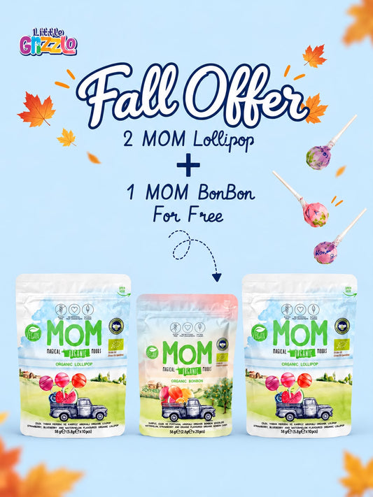2 MOM Organic Lollipop + 1 MOM Organic BonBon FREE